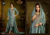 Zara By Fourdots Semi Makhamal Beads Work Designer Salwar Suits